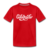 Colorado Youth T-Shirt - Hand Lettered Youth Colorado Tee - red