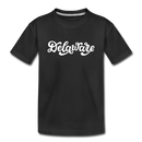 Delaware Youth T-Shirt - Hand Lettered Youth Delaware Tee - black