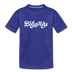 Delaware Youth T-Shirt - Hand Lettered Youth Delaware Tee - royal blue