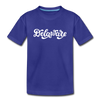 Delaware Youth T-Shirt - Hand Lettered Youth Delaware Tee - royal blue