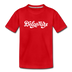 Delaware Youth T-Shirt - Hand Lettered Youth Delaware Tee - red