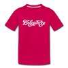 Delaware Youth T-Shirt - Hand Lettered Youth Delaware Tee - dark pink