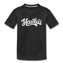 Hawaii Youth T-Shirt - Hand Lettered Youth Hawaii Tee - black