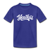 Hawaii Youth T-Shirt - Hand Lettered Youth Hawaii Tee - royal blue