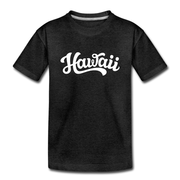 Hawaii Youth T-Shirt - Hand Lettered Youth Hawaii Tee - charcoal gray