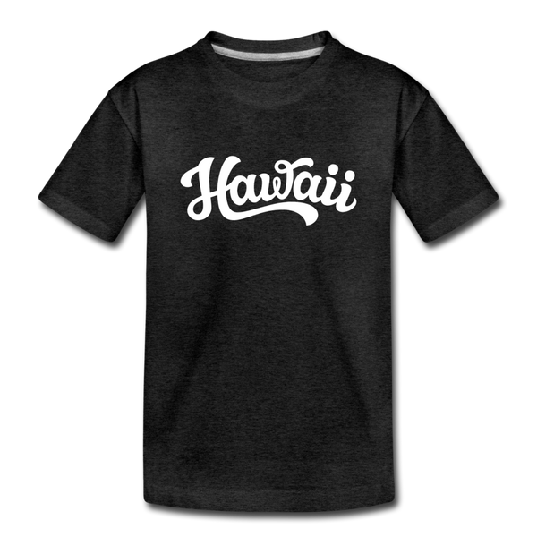 Hawaii Youth T-Shirt - Hand Lettered Youth Hawaii Tee - charcoal gray