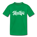 Hawaii Youth T-Shirt - Hand Lettered Youth Hawaii Tee - kelly green