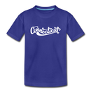Connecticut Youth T-Shirt - Hand Lettered Youth Connecticut Tee - royal blue