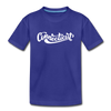 Connecticut Youth T-Shirt - Hand Lettered Youth Connecticut Tee - royal blue