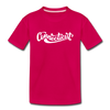 Connecticut Youth T-Shirt - Hand Lettered Youth Connecticut Tee - dark pink