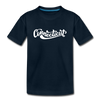 Connecticut Youth T-Shirt - Hand Lettered Youth Connecticut Tee - deep navy