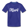 Illinois Youth T-Shirt - Hand Lettered Youth Illinois Tee - royal blue