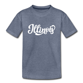 Illinois Youth T-Shirt - Hand Lettered Youth Illinois Tee