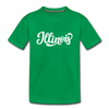 Illinois Youth T-Shirt - Hand Lettered Youth Illinois Tee - kelly green