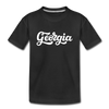 Georgia Youth T-Shirt - Hand Lettered Youth Georgia Tee - black