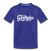 Georgia Youth T-Shirt - Hand Lettered Youth Georgia Tee - royal blue