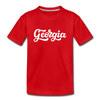 Georgia Youth T-Shirt - Hand Lettered Youth Georgia Tee - red