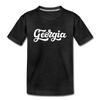 Georgia Youth T-Shirt - Hand Lettered Youth Georgia Tee - charcoal gray