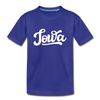 Iowa Youth T-Shirt - Hand Lettered Youth Iowa Tee - royal blue