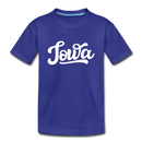 Iowa Youth T-Shirt - Hand Lettered Youth Iowa Tee - royal blue