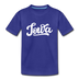 Iowa Youth T-Shirt - Hand Lettered Youth Iowa Tee - royal blue