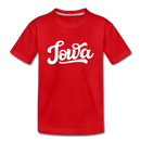 Iowa Youth T-Shirt - Hand Lettered Youth Iowa Tee - red