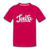 Iowa Youth T-Shirt - Hand Lettered Youth Iowa Tee - dark pink
