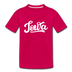 Iowa Youth T-Shirt - Hand Lettered Youth Iowa Tee - dark pink
