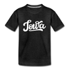Iowa Youth T-Shirt - Hand Lettered Youth Iowa Tee - charcoal gray