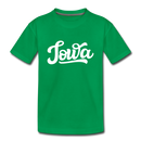 Iowa Youth T-Shirt - Hand Lettered Youth Iowa Tee - kelly green
