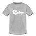 Maine Youth T-Shirt - Hand Lettered Youth Maine Tee - heather gray