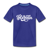 Florida Youth T-Shirt - Hand Lettered Youth Florida Tee - royal blue