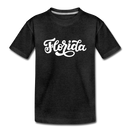 Florida Youth T-Shirt - Hand Lettered Youth Florida Tee - charcoal gray