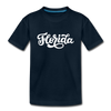 Florida Youth T-Shirt - Hand Lettered Youth Florida Tee - deep navy