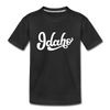 Idaho Youth T-Shirt - Hand Lettered Youth Idaho Tee - black