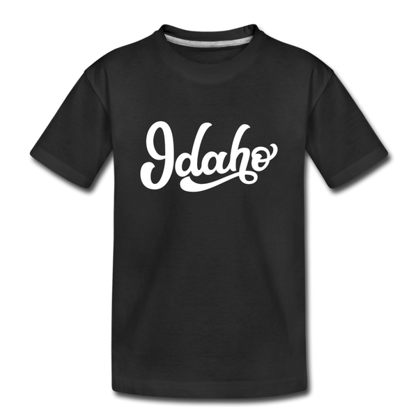 Idaho Youth T-Shirt - Hand Lettered Youth Idaho Tee - black