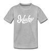 Idaho Youth T-Shirt - Hand Lettered Youth Idaho Tee - heather gray