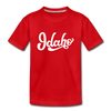Idaho Youth T-Shirt - Hand Lettered Youth Idaho Tee - red