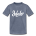Idaho Youth T-Shirt - Hand Lettered Youth Idaho Tee - heather blue
