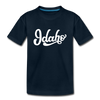 Idaho Youth T-Shirt - Hand Lettered Youth Idaho Tee - deep navy