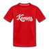 Kansas Youth T-Shirt - Hand Lettered Youth Kansas Tee - red