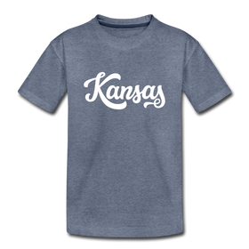 Kansas Youth T-Shirt - Hand Lettered Youth Kansas Tee