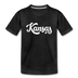 Kansas Youth T-Shirt - Hand Lettered Youth Kansas Tee - charcoal gray