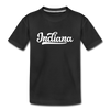 Indiana Youth T-Shirt - Hand Lettered Youth Indiana Tee - black