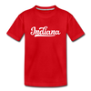 Indiana Youth T-Shirt - Hand Lettered Youth Indiana Tee - red
