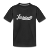 Louisiana Youth T-Shirt - Hand Lettered Youth Louisiana Tee - black