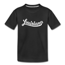Louisiana Youth T-Shirt - Hand Lettered Youth Louisiana Tee - black