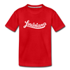 Louisiana Youth T-Shirt - Hand Lettered Youth Louisiana Tee - red