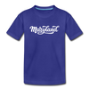 Maryland Youth T-Shirt - Hand Lettered Youth Maryland Tee - royal blue