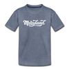 Maryland Youth T-Shirt - Hand Lettered Youth Maryland Tee - heather blue